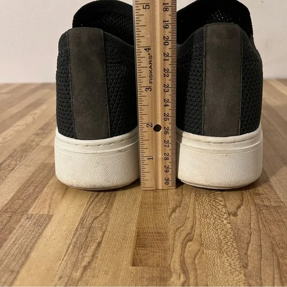 Eileen Fisher Dark Gray Stretch Fit Slip On Sneakers Shoes Size 7.5 - Picture 8 of 10